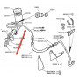 Pipe master cylinder to hose clutch series 3 lhd