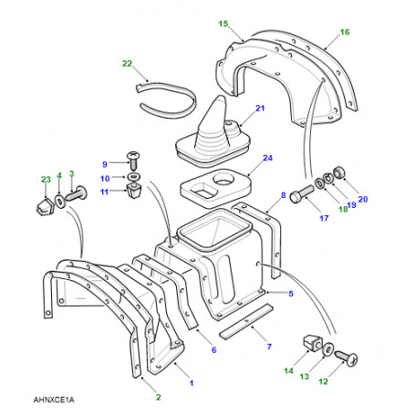 Pommeau de levier de vitesse Defender 300tdi/TD5 - oem