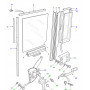coulisse de glace custode de porte arrière droit