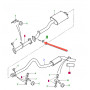 Nut - exhaust intermediate final + - p38 td