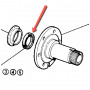 Swivel oil seal stub axle front from 1980/81