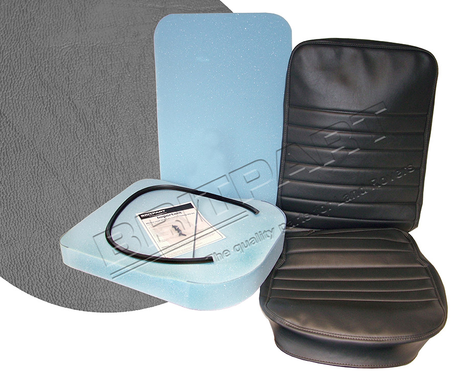 Kit de réparation en cuir noir et vinyle -Canapé, sièges auto
