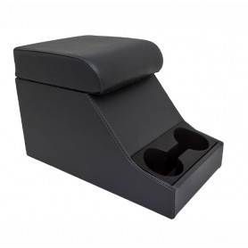 Cubby box noir avec coussin haut