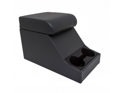 Cubby box noir avec coussin haut