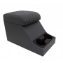 Cubby box grisr avec coussin haut vinyl twill