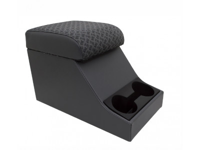 Cubby box grisr avec coussin haut vinyl twill