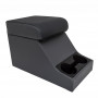 Cubby box gris avec coussin haut vinyl twill