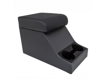 Cubby box noir avec coussin haut