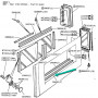 Joint inférieur de vitre latérale