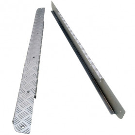 Paire de protection aluminium bas de caisse Defender 90