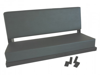 Banquette laterale vinyl gris