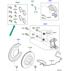 kit plaquettes de frein arrière