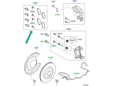 kit plaquettes de frein Range L405,  Sport