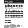 Kit de silent bloc polyurethane defender de 2007 a 2009