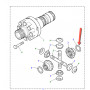 Rondelle de butée de boite de transfert LT230 1.25MM