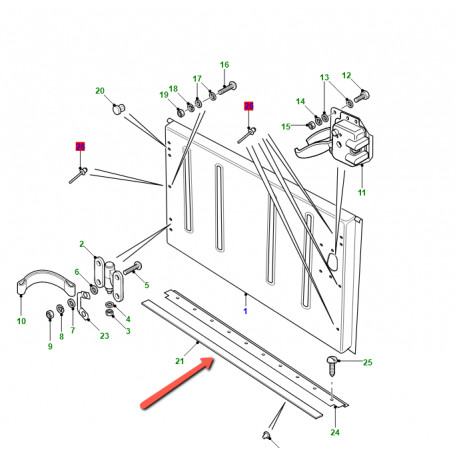 Commander joint d'etancheite seuil porte arriere arriere Defender 90, 110,  130 BRITPART (07NN7) pas cher sur RLD Autos