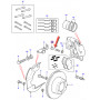 Vis de fixation etrier de frein avant et arriere