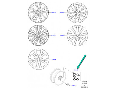 jeu antivol de jantes Range L405,  Sport