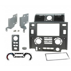 Modification de facade double din stereo avec aeration et horloge en facade