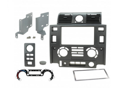 Modification de facade double din stereo avec aeration et horloge en facade