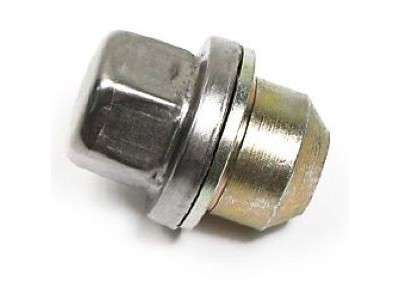 Wheel nut with washer