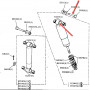 Nut stop bar nil panhard front - classic range up to 1985