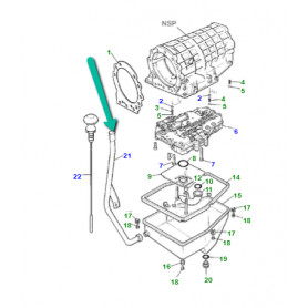 tube jauge d'huile boite automatique zf Discovery 1