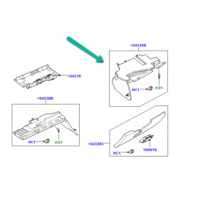 planche bord inf.-cote conducteur Discovery 3