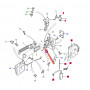 Liaison-verrou pêne portière avant droite defender