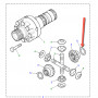 Rondelle de butée de boite de transfert LT230 1.15MM