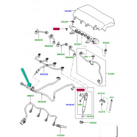 Tuyau retour de carburant Freelander 2