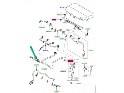 Tuyau retour de carburant Freelander 2