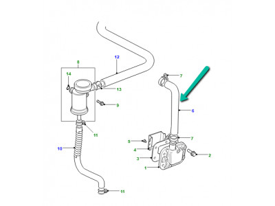 durite reniflard Defender 90, 110, 130