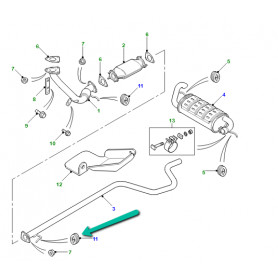 silentbloc échappement avant Freelander 1