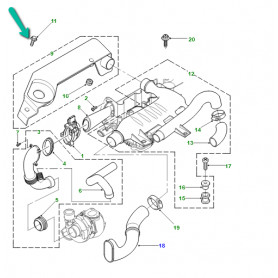 boulon ensemble couvercle-alimentation en air