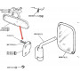 Vis de retroviseur sur charniere