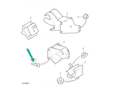 vis fixation suport moteur coté droit ou gauche