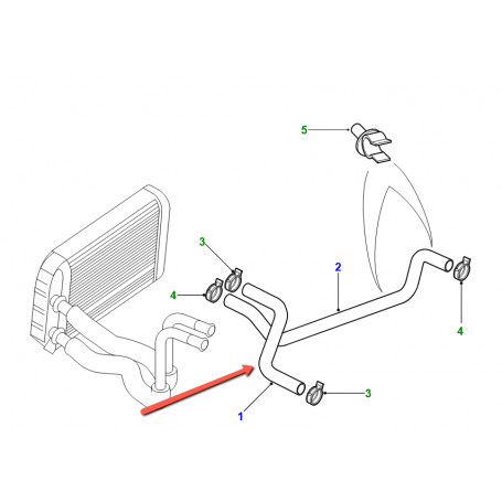 Adaptateur entre pompe à eau et durite inférieure de radiateur