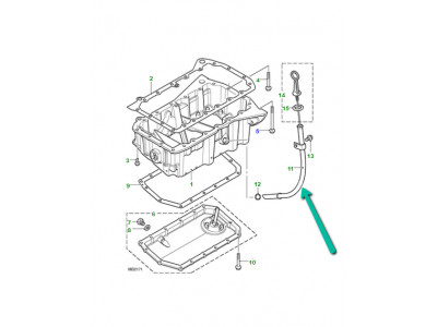 tube jauge d'huile Freelander 1