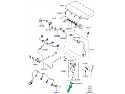 agrafe valve d'injection Evoque