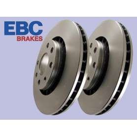 Paire de disques de frein ebc arriere rainures perces range rover l322 td6 3.0 bmw diesel