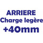 Paire de ressorts arriere renforces + 40 MM Charge legere