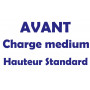 Paire de ressorts avant renforces hauteur standard