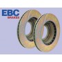 Paire de disques de frein avant ebc rainures perces range rover l322 td6 3.0 bmw diesel