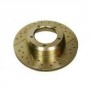 Brake disc drilled and grooved
