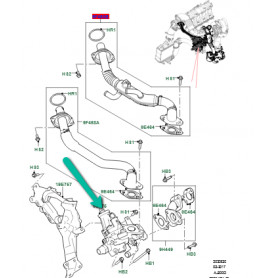 soupape recyclage des gaz d'echappement Discovery Sport,  Evoque