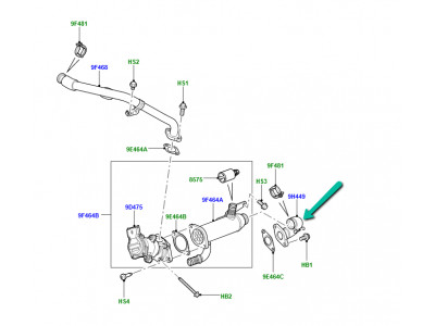 WDN500050 - sonde température gaz échappement coté arriere - LANDERS SHOP