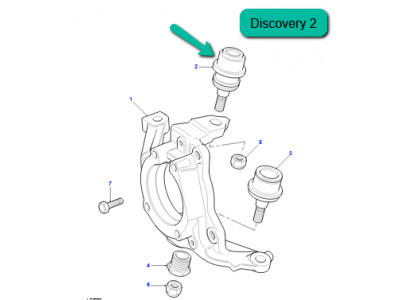 rotule superieure de pivot Discovery 2 et Range P38