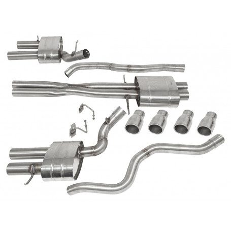 Stainless steel sports exhaust system