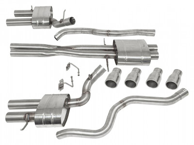 Stainless steel sports exhaust system
